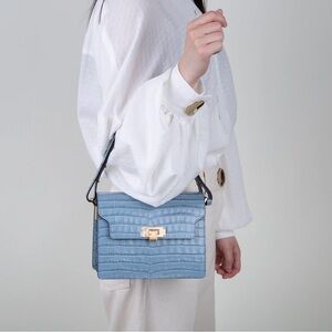Marge Sherwood Vintage Brick Croc-Embossed Women's Bag